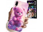 Custodia Per Huawei Y6 2019 - Simpatico Orsetto Su Sfondo Rosa, Custodia + Vetro
