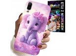 Custodia Per Huawei Y6 2019 - Simpatico Elefante Su Sfondo Rosa Custodia + Pellicola