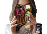 Custodia Per Huawei Y6 2018 - Strada Pittoresca Con Caffè + Vetro