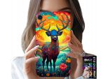 Custodia Per Huawei Y6S - Disegni Colorati Cervi Alci Animali Della Foresta