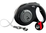 Pettorina Flexi® Select 7 M Nera, Guinzaglio Retrattile Regolabile Tra 0 E 7 M Per Cani Fino A 25 Kg