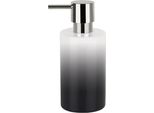 Distributore Di Sapone Spirella "Tube"" | Con Pompa | Distributore Di Sapone Liquido | Porcellana | 300Ml | Resistente E Robusto | Grigio / Bianco"