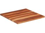 Vidaxl Piano Del Tavolo In Legno Massiccio Di Acacia 25-27 Mm 60X60 Cm