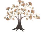Wanddekoobjekt "Wanddekoration", Braun, B:107Cm H:87Cm T:6Cm, Metall, Hofmann Living And More, Wanddekoobjekte, Baum Aus Metall