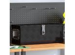 Vidaxl Contenitore Nero 60X23,5X23 Cm In Alluminio