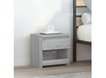 Vidaxl Comodino Grigio Sonoma 40X30X39 Cm Materiale A Base Di Legno