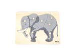 Viga - Puzzle Di Legno Montessori - Elefante