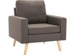 Vidaxl Poltrone Poltrone Poltroncine Poltrone Poltrone Lounge Chair Poltrone Poltrone Mobili Divani Tessuto Taupe
