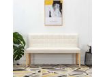 Vidaxl Panca Crema 140 Cm Tessuto