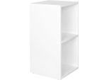 Wohnling Scaffale In Piedi WL5.178 Legno 30X60X30 Cm Moderno Bianco Nero Scaffale Piccolo | Scaffale A Muro Scaffale Di Stoccaggio Stretto | Scaffale Piccolo 2 Ripiani