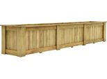 Letto Rialzato 291 X 50 X 50 Cm In Legno Di Pino Impregnato