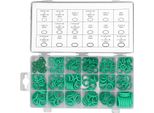 270Pcs Verde O Ring Kit Gomma Resistente All'usura O Anelli Di Tenuta Assortimento Per Automobile