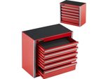 Robusta Cassetta Degli Attrezzi - Cassetta Degli Attrezzi Con 5 Cassetti - 218,4X118 Mm - Colore Rosso - Ideale Per Gli Appassionati Di Bricolage E I Professionisti Del Settore