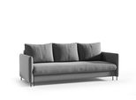 Divano Letto Belissima Con Funzione Letto E Contenitore Per Biancheria Da Letto, In Pelle Scamosciata, Rosa