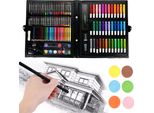 Set D'arte Per Bambini Da 150 Pezzi, Set Per Il Disegno Creativo, Pastelli, Matite Colorate, Pennarelli, Cera E Acquerelli - Artdeck