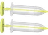 2Pcs Mini Seminatrice Sower Piccolo Spargisemi Regolabile Portatile Seminatrice Seminatrice Seminatrice Strumento Di Giardinaggio Giallo