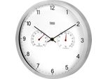 Teesa TSA0049 Orologio Da Parete Con Termometro E Igrometro Da 30 Cm, Argento