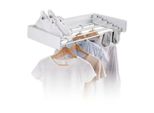 Stendibiancheria Da Parete Pieghevole Easymaxx - 80 X 10,5 X 2,3 - 40 Cm - Acciaio Inossidabile/Bianco