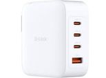 140W Gan LadegeräT DCF-141/E, Pd 3.1, Qc 4.0 Weiß, 1X USB-A, 3X USB-C