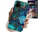 Custodia Per Huawei Y5P - Design Del Retro In Marmo Blu Verde