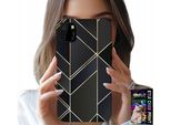 Custodia Per Huawei Y5P - Cornici Dorate, Design Elegante + Vetro