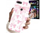 Custodia Per Huawei Y7 2018 - Nastro Rosa Nastro Moda Disegni Custodia
