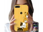 Custodia Per Huawei Y7 2018 - Love Cat, Disegni Con Gatti, Custodia + Vetro