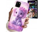 Custodia Per Huawei Y5P - Simpatico Elefante Su Sfondo Rosa Custodia + Pellicola