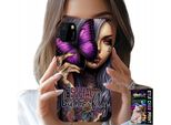 Custodia Per Huawei Y5P - Farfalla Anti Social Farfalla Rosa + Vetro