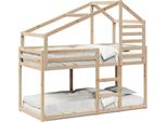 Vidaxl Letto A Castello Senza Materasso 90X190 Cm In Legno Di Pino Massiccio