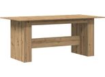 Vidaxl Tavolo Da Pranzo Artisan In Rovere 180X90X76 Cm Materiale A Base Di Legno