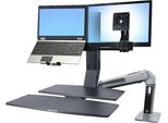 Ergotron Workfit - Componente Di Montaggio (Kit Di Conversione) - Per 2 Display Lcd / Notebook - Nero - Dimensioni Dello Schermo: Fino A 61 Cm (Fino A 24 Pollici)