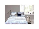 Hnl Living Fedde Maco Satin Biancheria Da Letto Blu 155X220 + 80X80