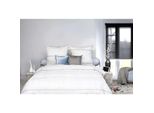 Hnl Living Raf Maco Satin Biancheria Da Letto Grigio 155X220 + 80X80