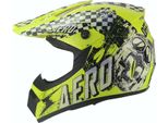 Casco Da Cross Casco Per Bambini Casco Da Moto Motocross Scheletro Giallo Nero Taglia M
