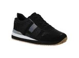 Mytrendshoe Scarpe Sportive Da Donna Scarpe Da Corsa Metallizzate Scarpe Da Ginnastica Sneaker 820640, Colore: Nero, Dimensioni: 37