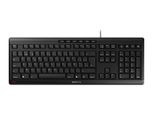 Cherry JK-8500BE-2 Cherry Tas Stream Keyboard Corded Be-Layout Schwarz