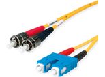 Cavo Adattatore Duplex TelegÄRtner 9/125 OS2, 2X Spina St, 1X Spina Sc Duplex, Giallo, 2 M