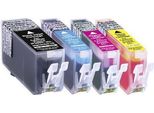 L'inchiostro Basetech Sostituisce La Confezione Combinata Canon PGI-520, CLI-521 Compatibile Con Nero, Ciano, Magenta, Giallo BTC72 1508,0005-126