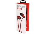 Sencor Sep 300 Mic Red Cuffie In-Ear In Metallo Con Microfono, Lunghezza Cavo 1,2 M, Jack 3,5 Mm