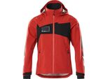 Giacca Hard Shell Traffic Rosso/Nero, Taglia L Mascot 18001-249-20209