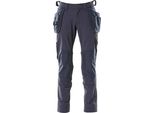 Mascot Accelerate Pantaloni Elasticizzati In Vita Taglia 76C54 Nero Blu 18031-311, Lunghezza:Nv, Taglia:76C54, Colore:Nero Blu