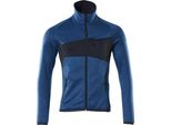 Pullover In Pile Con Zip Azzurro/Nero-Blu, Taglia 3XL Mascot 18103-316-91010