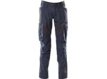 Mascot Pantaloni Accelerate Stretch Taglia 90C52 Azzurro 18579-442, Lunghezza:82, Taglia:82C58, Colore:Nero-Blu