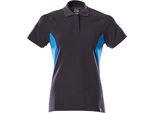 Polo Nero/Azzurro, Taglia S One Mascot 18393-961-01091