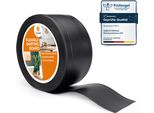 Quest Battiscopa In Pvc 100X25Mm, 25M, Battiscopa Morbido, Flessibile, Nero
