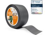 Quest Battiscopa In Pvc 100X25Mm, 5M, Battiscopa Morbido, Flessibile, Grigio Scuro