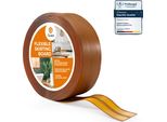 Quest Battiscopa In Pvc Autoadesivo 32X23Mm, 10M, Battiscopa Morbido, Flessibile, Quercia Rustica