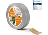 Quest Battiscopa In Pvc 32X23Mm, 25M, Autoadesivo, Listello Flessibile Per Pavimenti Facile Da Installare, Grigio