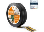 Quest Battiscopa In Pvc Autoadesivo 32X23Mm, 5M, Battiscopa Morbido, Flessibile, Nero